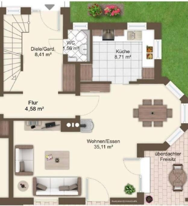 Phantastisches Haus Mit Pool Direkt In Muenchen Eksteriør billede